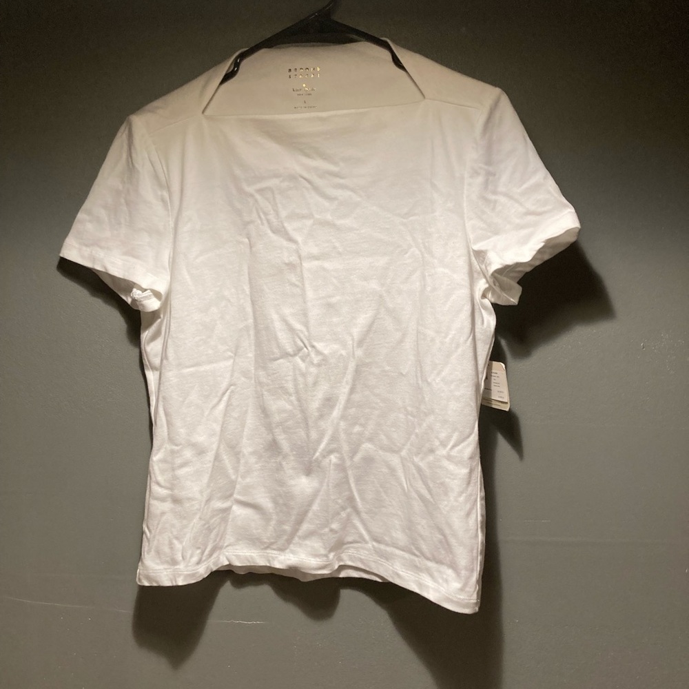 Nwt Kate spade Broome street size large white short sleeve shirt